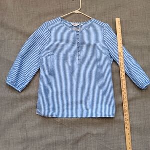 Boden Blue And White Stripe Womens Blouse